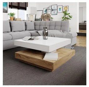 Tavolino NENANI 34x70 cm bianco/quercia wotan