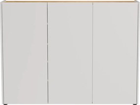 Armadietto color crema con effetto rovere 138x105x25 cm Libbiano – Germania