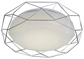 Plafoniera LED SVEN LED/24W/230V diametro 43 cm cromo lucido