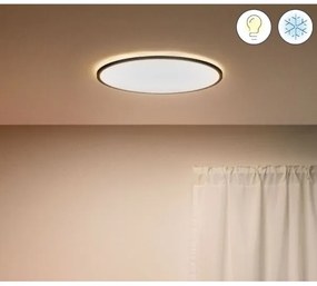 WiZ - Plafoniera LED dimmerabile SUPERSLIM LED/22W/230V Wi-Fi nero