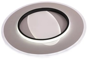 Plafoniera LED moderno ANNIE, nero Ø 50 cm, luce con 3 temperature di colore dimmerabile, 4431 lumen