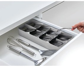 Organizzatore di posate grigio DrawerStore™ - Joseph Joseph