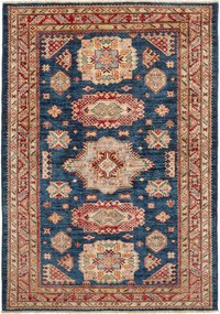 Kazak Tappeto orientale 130 x 170 Blu (Pakistan) Annodato A Mano