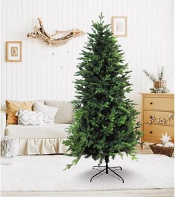 Albero di Natale artificiale Martica effetto realistico verde H 240 cm x ø 124 cm