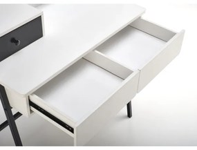 Tavolino da toilette AGNES 120x80 cm bianco/nero