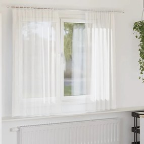 Tende İn Voile Con Passanti 2 Pz Bianco 140x140 Cm /