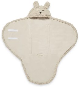 Jollein - Coperta Swaddle in pile Coniglietto 100x105 cm Torrone