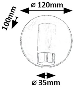 Rabalux 75040 - Luce Spot da parete a LED KADIR LED/3W/230V 4000K