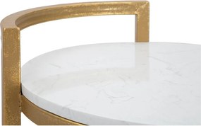 Tavolino rotondo con piano in marmo ø 40,5 cm Round Marble – Mauro Ferretti
