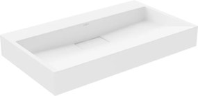 Mexen Ava lavabo da appoggio in conglomerato B/O 80 x 46 cm, bianco - 23018000