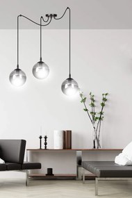 Lampadario a sospensione GIGI 3 BLACK GRAFIT