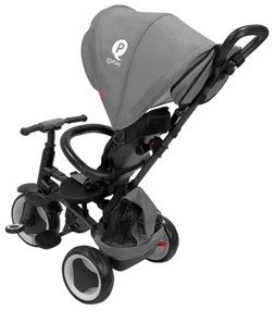 QPlay - Triciclo 3 in 1 per bambini RITO EVA PLUS grigio
