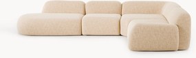 Divano angolare componibile XL in bouclé con chaise longue Wolke