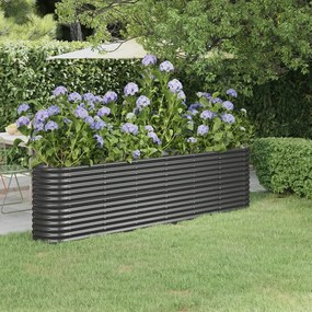Letto Da Giardino İn Acciaio A Polvere 260x40x68 Cm Antracite /