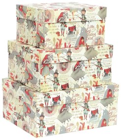 Scatole regalo in set da 3 Little Red Riding Hood - Kartos