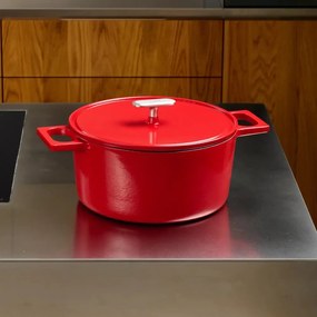 Casseruola in ghisa con coperchio incluso adatta all'induzione 5,5 l Mattia 3.0 – FABINI