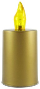 Candela LED/2xAA bianco caldo 10,8 cm oro