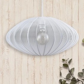 Lampadario a sospensione con filo KINU 1xE27/20W/230V diametro 50 cm bianco