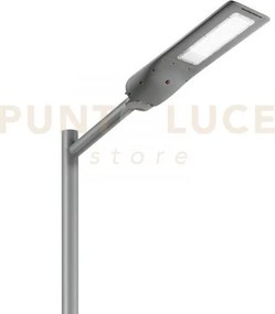 Faro solare stradale led aureus antracite 20w 1600lm 4000k con pann...