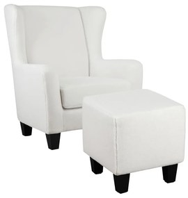 Poltrona in velluto bianco Zhili - Støraa