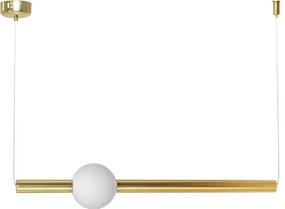 Lampada Da Soffitto Pensile Lungo LED Bianco Oro APP477-CP