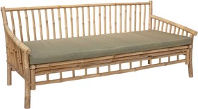 Divano da giardino in bambù di colore beige-naturale Sole - Bloomingville