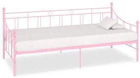 Telaio Divano Letto Rosa İn Metallo 90x200 Cm /