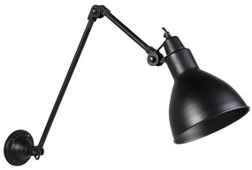 Applique industriale nera regolabile - Wye