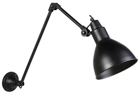 Applique industriale nera regolabile - Wye