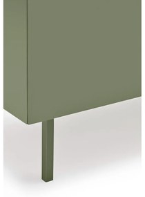 Cassettiera bassa in rovere decorato in colore verde-naturale 165x78 cm Arista - Teulat