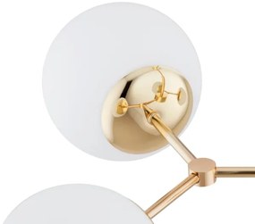 Lampadario on a pole FOTON  4xE14/40W/230V oro/bianco