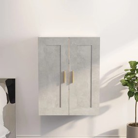 Mobile A Parete Grigio Cemento 69,5x32,5x90cm Legno Multistrato /