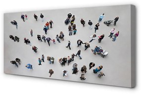 Stampa quadro su tela Volo delle persone 100x50 cm