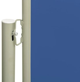 Tenda Laterale Retrattile per Patio 117x300 cm Blu
