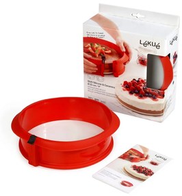 Tortiera Springform in silicone rosso, ⌀ 23 cm - Lékué