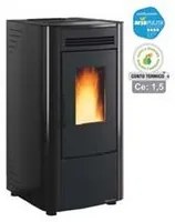 stufa a pellet ketty evo 2.0 6,5 kw nera (conto termico) - misure cm.45,6x50,7x88,4h. - peso kg.69 fer361576