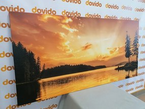 Quadro su tela – Riflesso del lago di montagna