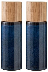 Set macina pepe e sale blu scuro in ceramica 2 pz Gastro Blue – Bitz