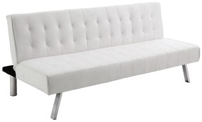 Divano letto clic clac in similpelle Bianco - GUILLAUME