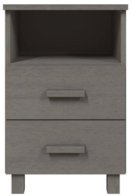 Comodini hamar 2 pz grigio chiaro 40x35x62 cm legno di pino