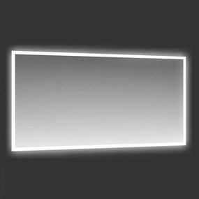 Specchio con illuminazione integrata bagno rettangolare Retroil L 160 x H 70 x P 2 cm grigio / argento