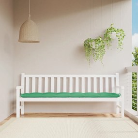 Cuscino Per Panca Verde 200x50x7 Cm İn Tessuto Oxford /