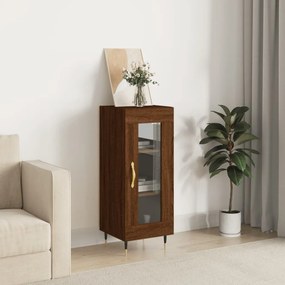 Credenza Rovere Marrone 34,5x34x90 Cm İn Legno Multistrato /