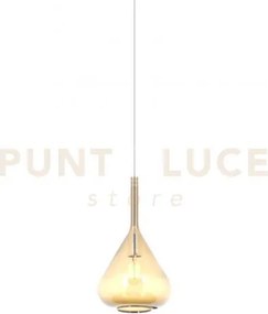 Lampadario sospeso in vetro 1177 ambra rosone da acquistare 1 luce ...