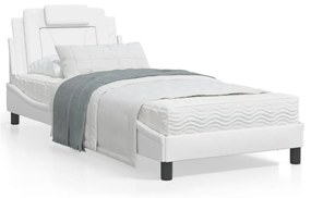 Giroletto con luci led bianco 90x190 cm in similpelle
