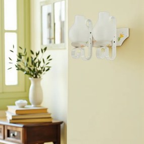 Brilagi - Applique da parete QUEEN 2xE14/40W/230V faggio/crema