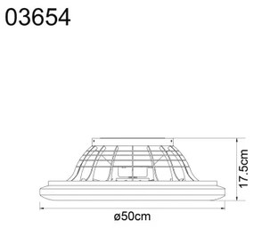 Globo 03654 - Ventilatore da soffitto dimmerabile a LED CORUSSO LED/40W/230V 3000-6500K + +TC