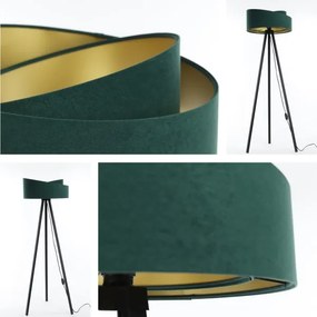 Lampada da terra GALAXY 1xE27/60W/230V verde/wenge