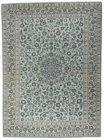 Kashan Tappeto persiano 410x300 Verde (Iran) Annodato A Mano