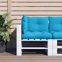 Cuscini per Pallet 3 pz Blu in Tessuto 360860